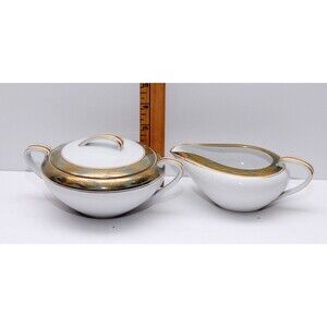 Vintage Noritake Creamer and Sugar 5273 Adala